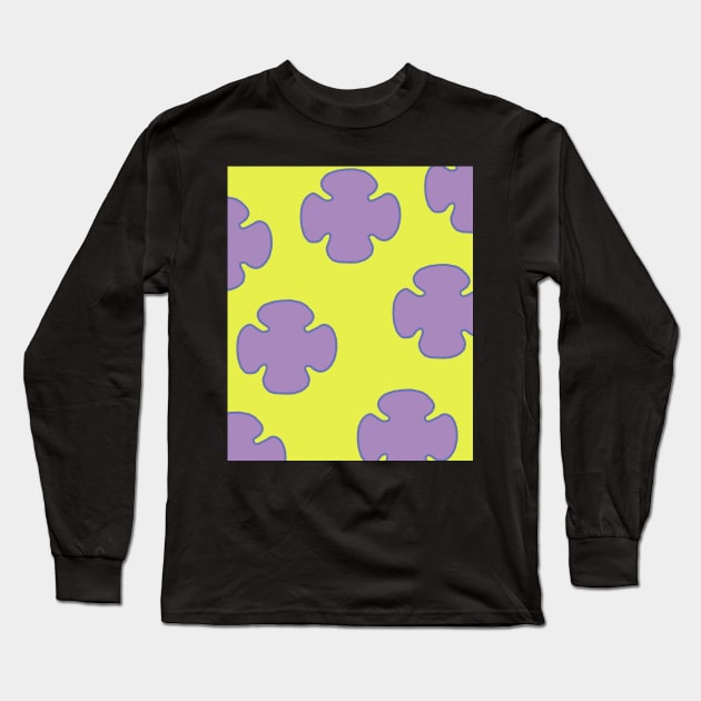 Patrick Star Shorts Pattern - Spongebob Squarepants Long Sleeve T-Shirt by Xanderlee7